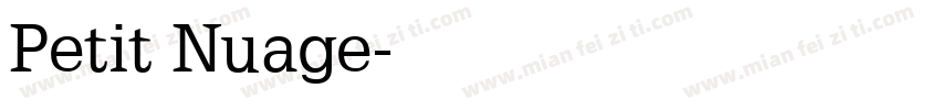 Petit Nuage字体转换